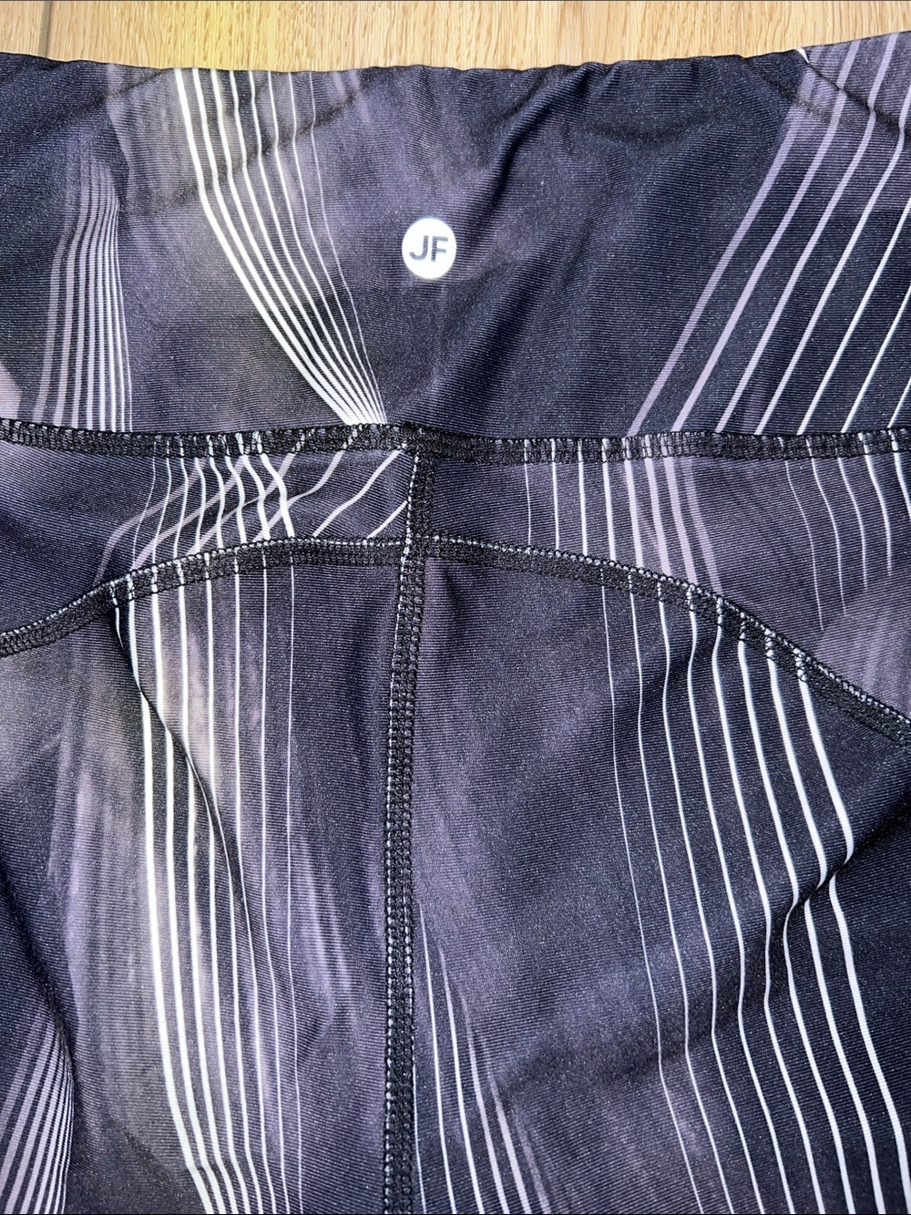 Joe Fresh Black Leggings with White Pinstripes - Picture 11 of 13